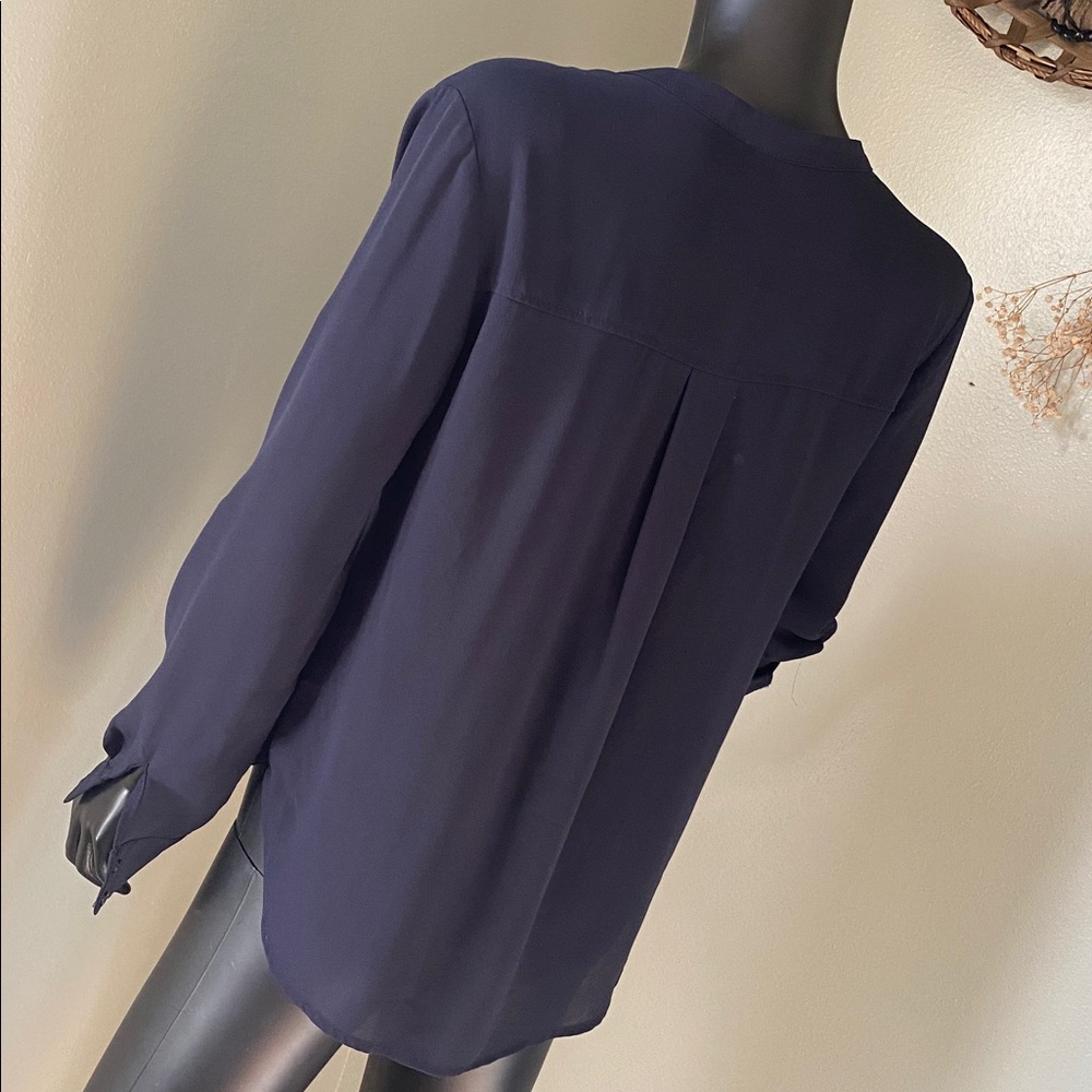 Lulu's Navy Blue Blouse - Picture 7 of 14